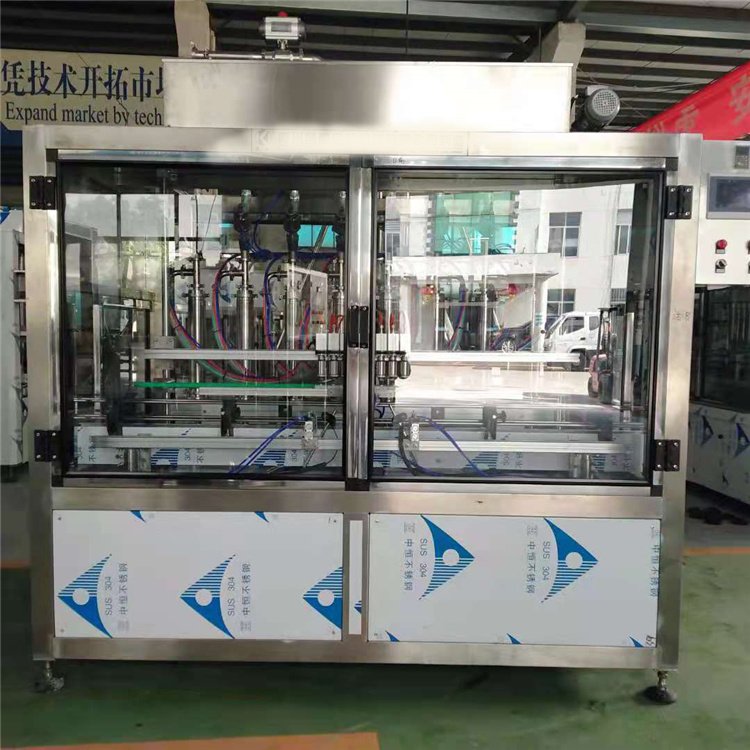 Fully automatic piston type oral liquid slurry filling machine (for filling enzyme liquids with high viscosity)