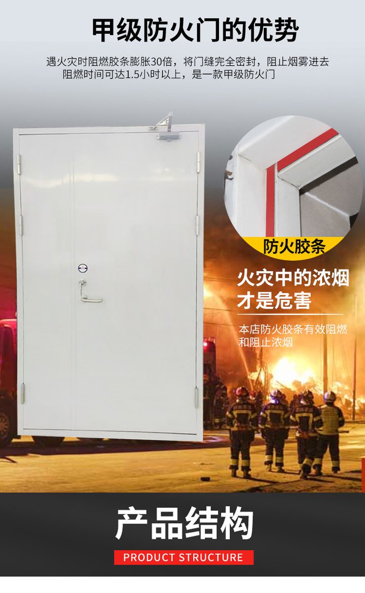 Distribution room fireproof door Grade A steel equipment room fireproof and flame-retardant door runs stably and is customized according to needs