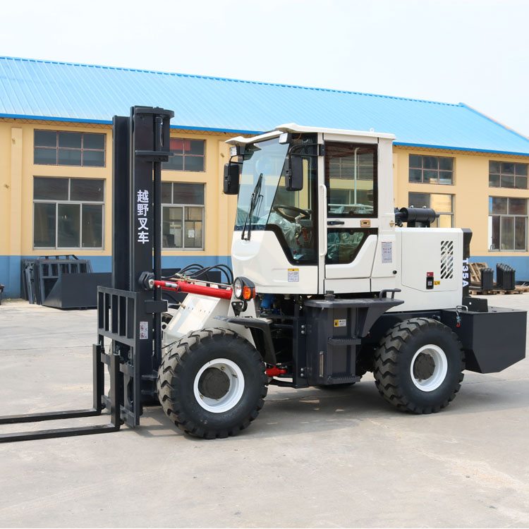 Off road forklift 3t four-wheel drive multi-function hydraulic stacker lift Cart 5t integrated diesel