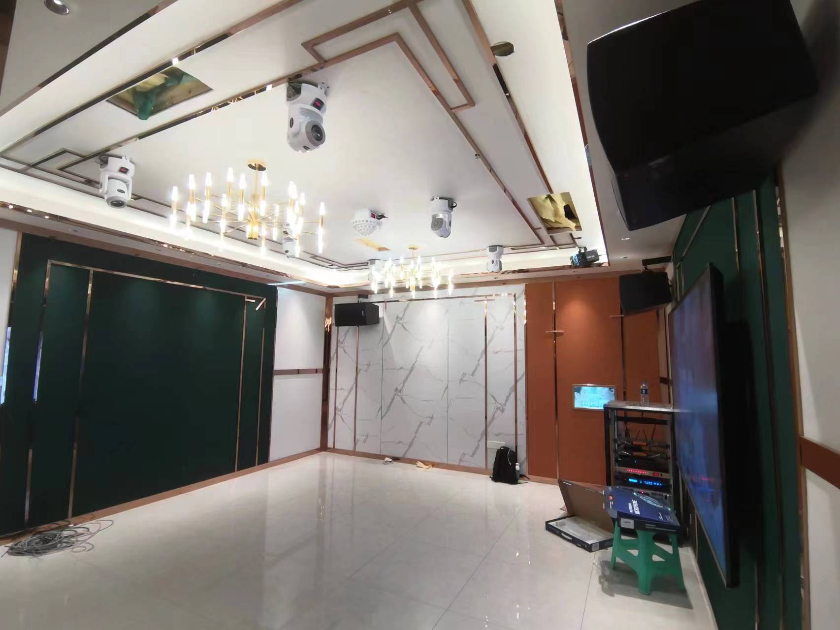 Projection integration immersive experience case Dance studio ktv song room restaurant audio, video, lighting juntai technology