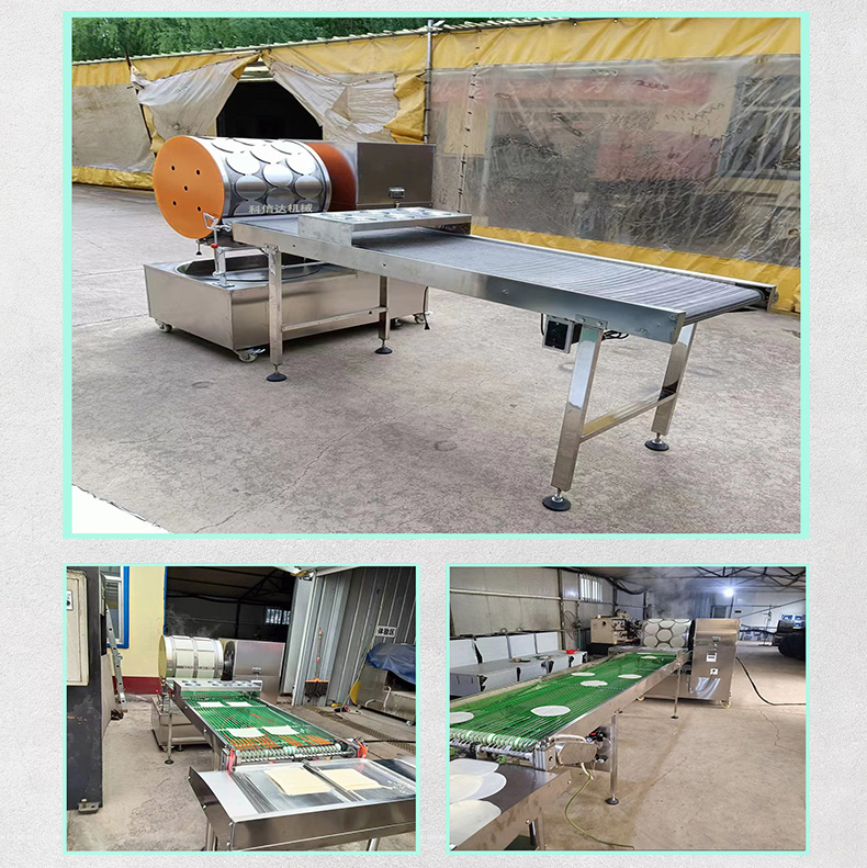 Circular Baked Bun Machine Kexinda Double Row Roast Duck Cake Machine Fully Automatic Spring Cake Skin Machine