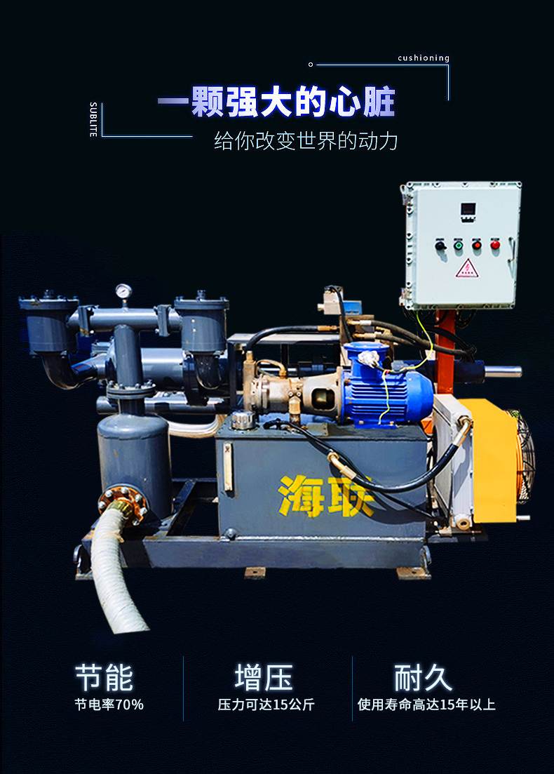 Special hydraulic energy-saving and environmental protection pump for filter press with large head, corrosion resistance and wear resistance