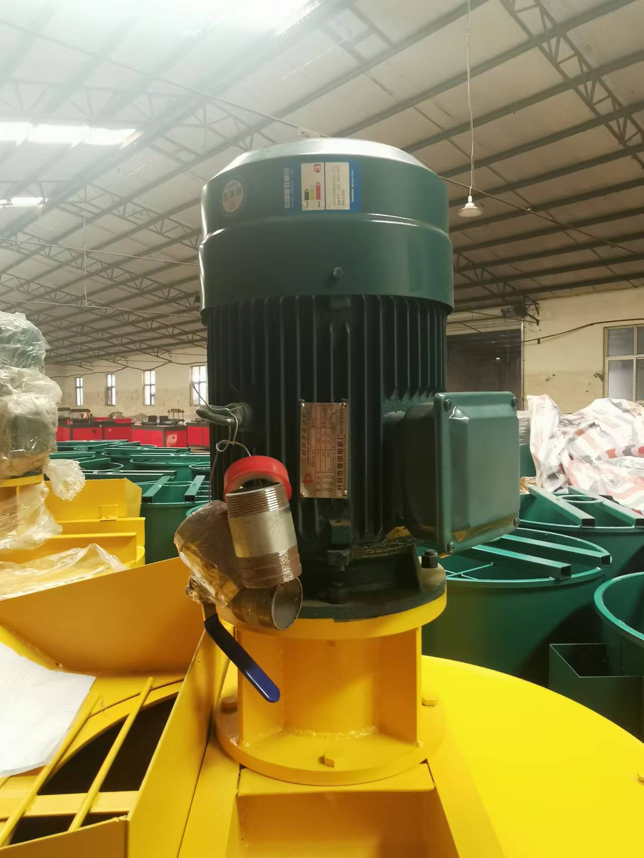 High speed vortex pulping machine for rapid mixing of mortar, mortar, and cement slurry mixing bucket