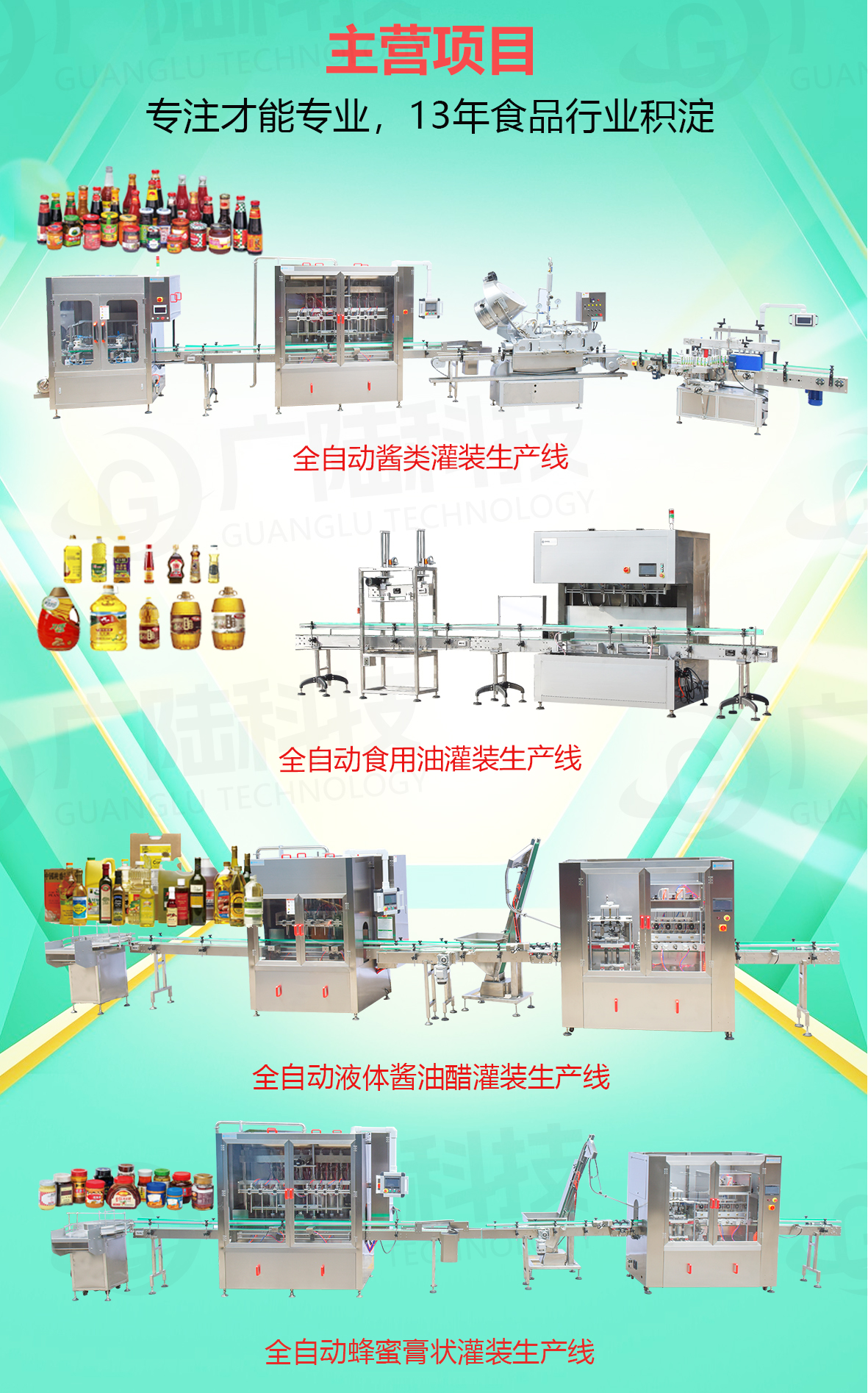 Guanglu Technology semi-automatic single head bottled sauce filling machine Small chili sauce bottling equipment