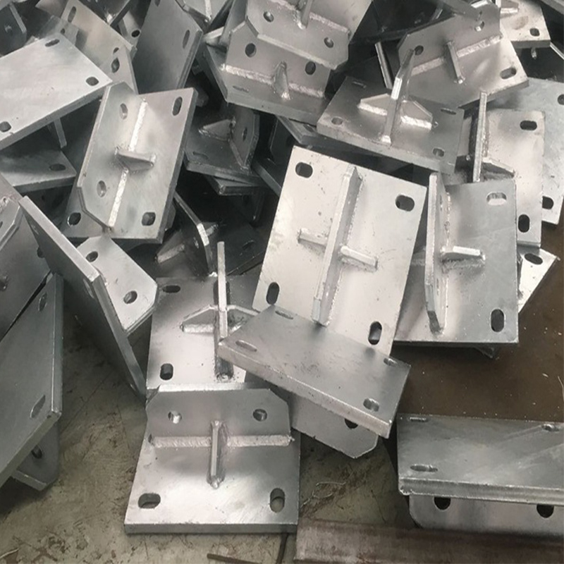 Hot dip galvanized stay wire base, high-speed rail foundation, stay wire anchor plate, stay wire anchor ring, steel plate, stay wire base plate, multiple iron fittings