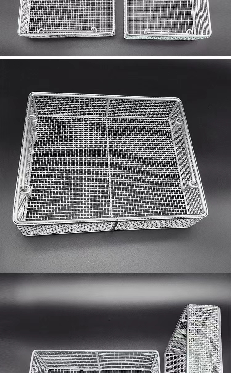 Customized 304 stainless steel cleaning basket, disinfection basket, sampling tube basket, chemical experimental equipment sterilization frame