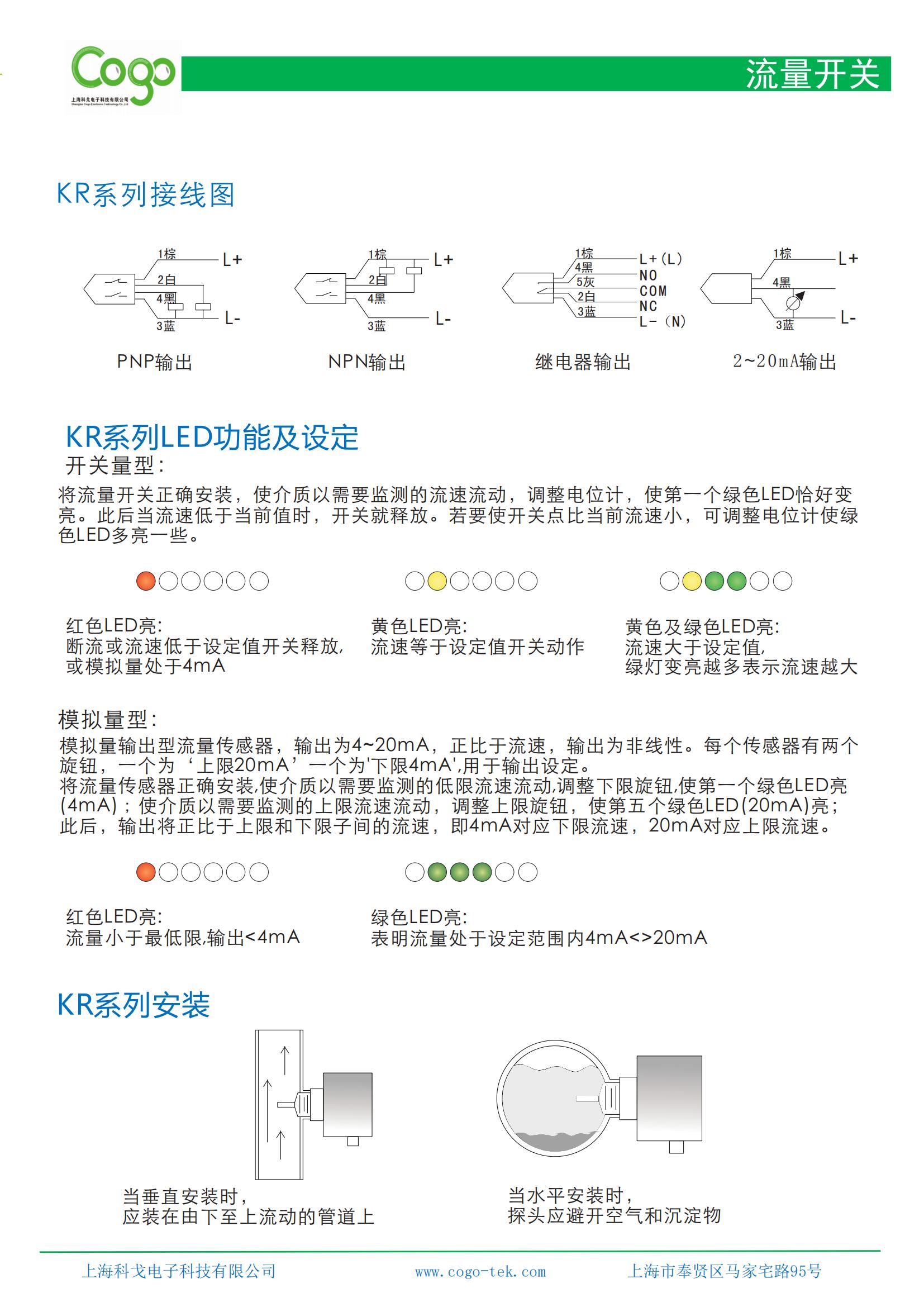 KR explosion-proof flow switch