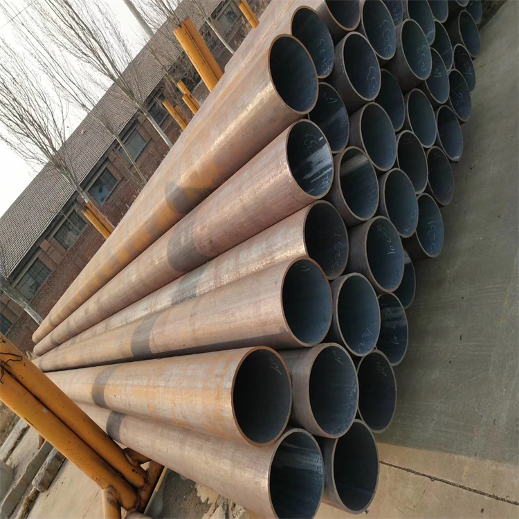 Welded circular pipes for seamless steel pipe construction engineering, high-frequency straight seam steel pipes, customizable in size