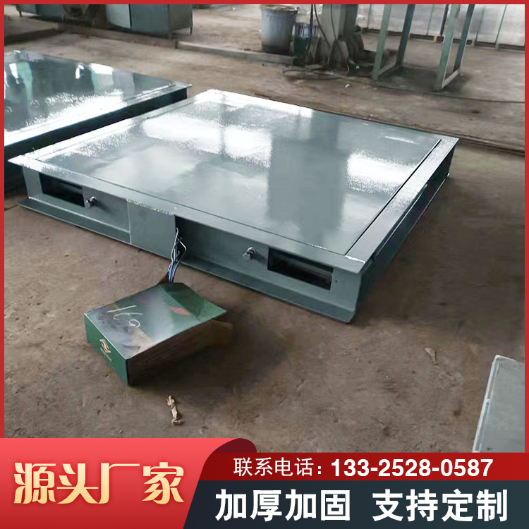 All steel weighing platform with thickened steel plate subjected to uniform force on the ground, weighing 10 meters and 150 tons. Customized by Duolaitu