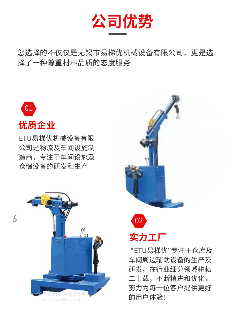 ETU easy ladder superior, electric balanced single arm crane | equipped with throttle valve, adjustable lifting speed