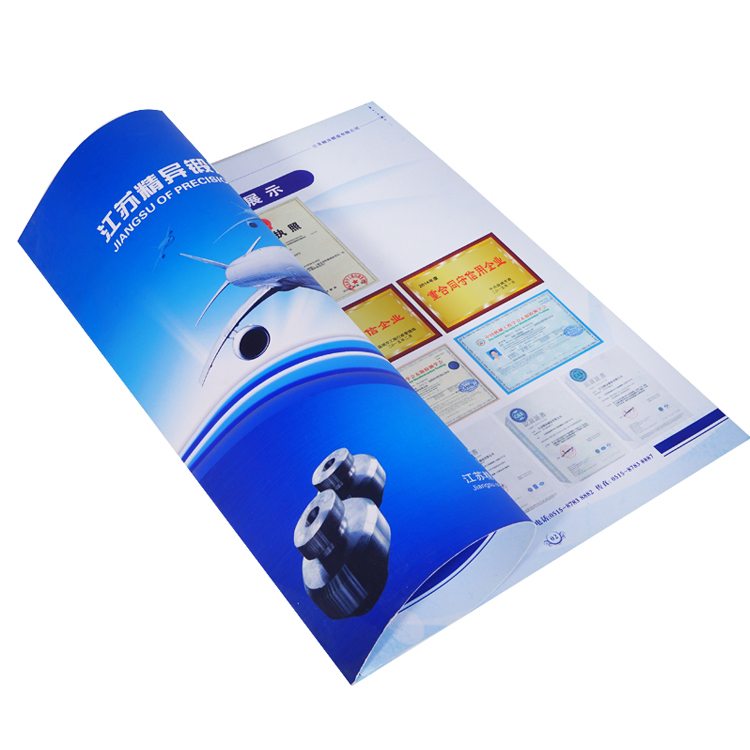 Free design and printing of promotional leaflets, advertising a4a5, single page production, customized three fold color pages