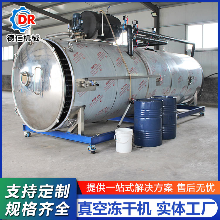 Deren Machinery Matsutake Freeze Drying Equipment Small Vacuum Freeze Drying Machine Cold Trap Device Widely Used