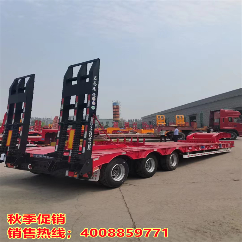 Sale of second-hand 13 meter 75 spring ladder excavator for transportation of semi trailer 11 meter 5 hydraulic hook plate