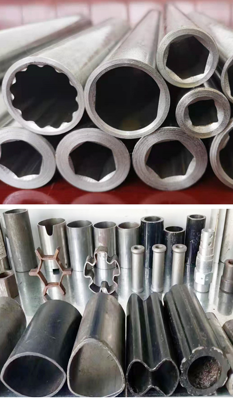 Spline shaped pipe 44 * 7 50 * 5.5 hexagonal pipe plum blossom pipe large mouth seamless steel pipe