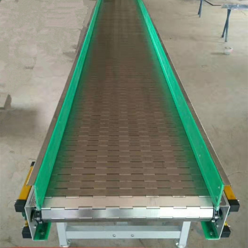 Hede Machinery stainless steel food chain conveyor buckle plate heavy conveyor belt straight plate chain assembly line