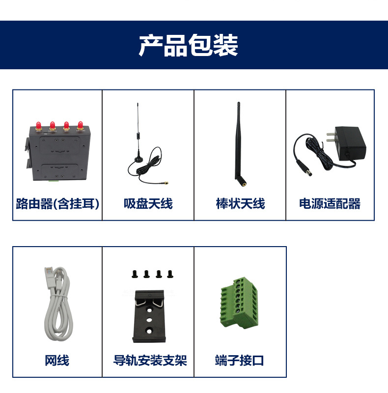 RS232RS485 serial port wifi coverage routing shell 4g industrial wireless router