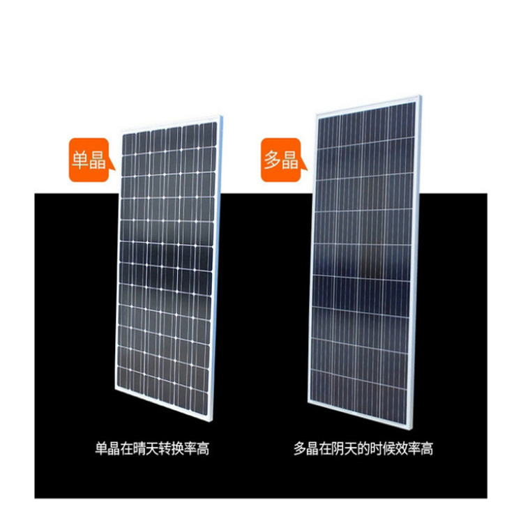 Single crystal silicon 36V200W full power photovoltaic panel solar panel photovoltaic module charging 24V battery