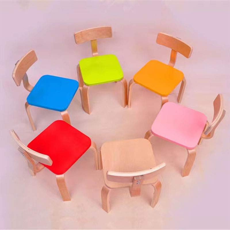 Kindergarten desks, children's tutoring classes, training classes, early education desk combinations, primary school students' painting and art classes, desks and chairs, solid wood