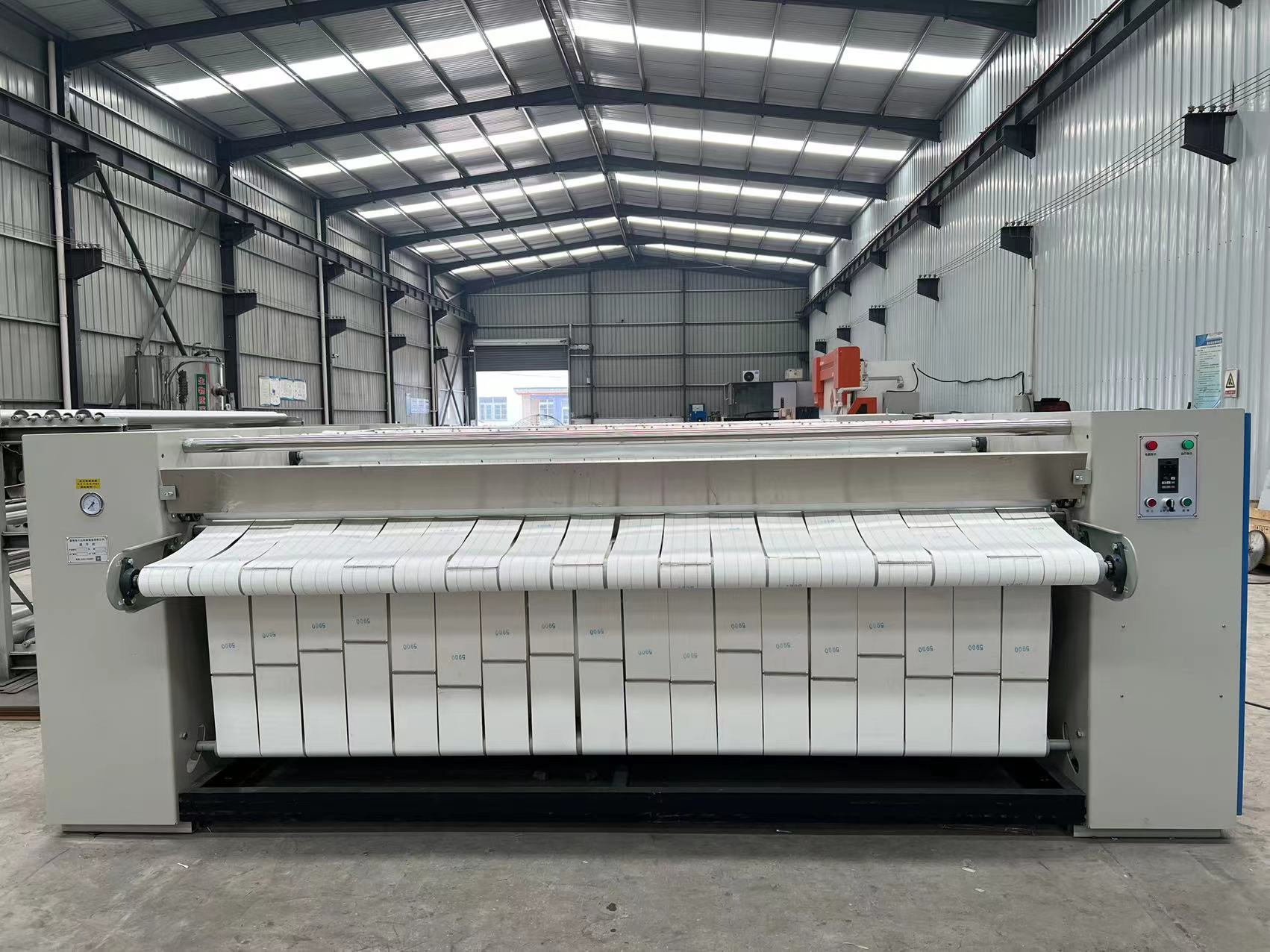 Bed sheet ironing machine, linen washing equipment, towel dryer, Hanting Machinery