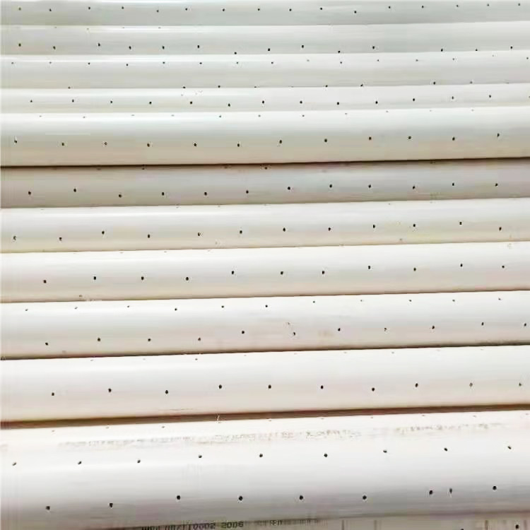 PVC perforated permeable pipe for salt drainage and water seepage drilling DN100 acid and alkali resistant construction, simple Shengfeng Pipe Industry