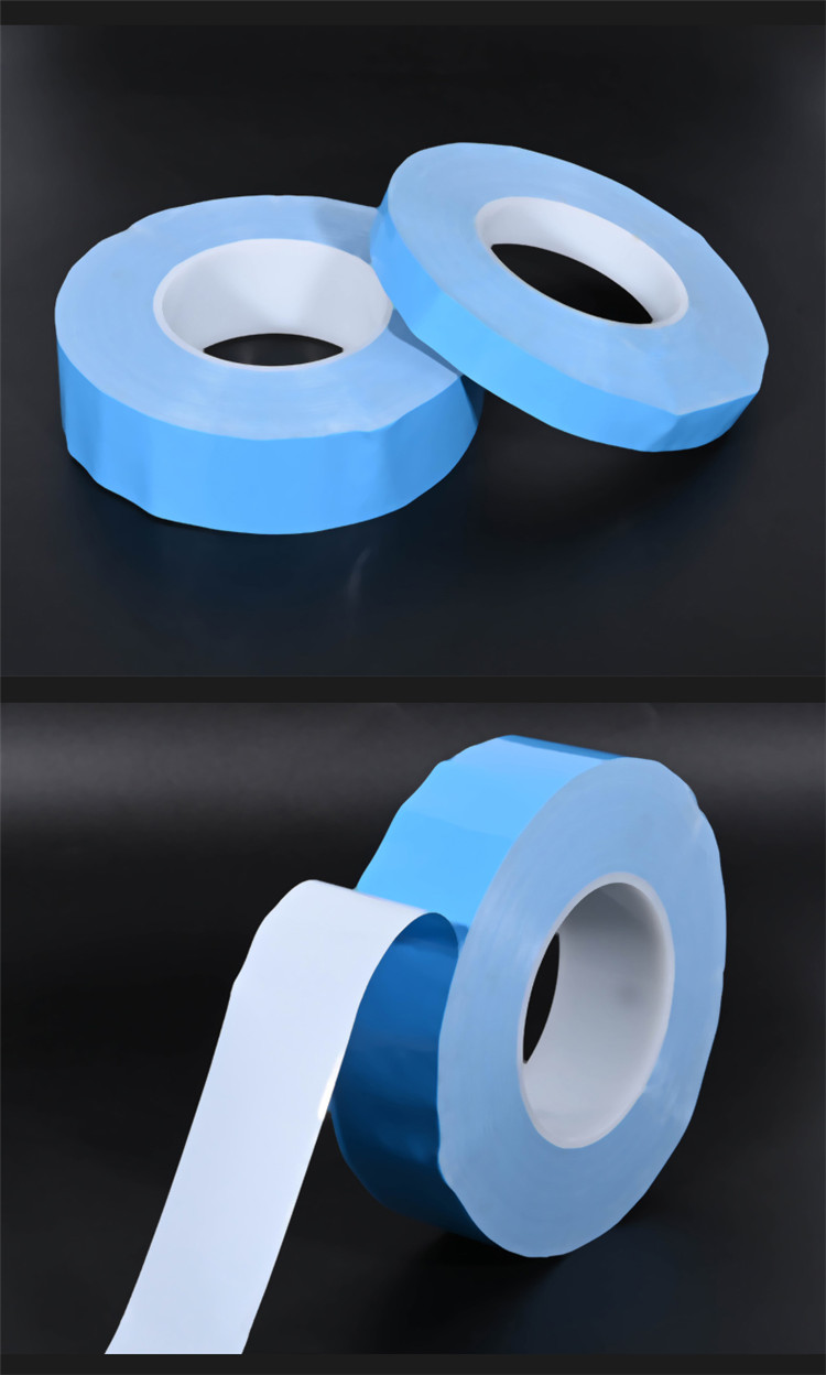 LED blue thermal conductivity and heat dissipation double-sided tape adhesive light strip aluminum substrate module heat insulation and high temperature resistant tape wholesale