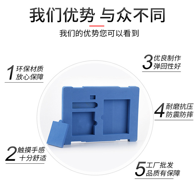 Gift box EVA foam tray carving high-density sponge packaging box inner tray EVA packaging sponge carving lining