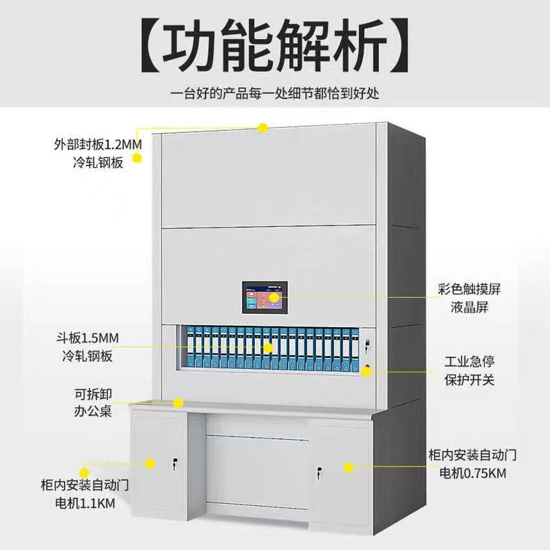 Intelligent archive rotary cabinet, automatic layer selection, dense cabinet, adjustable layer selection cabinet