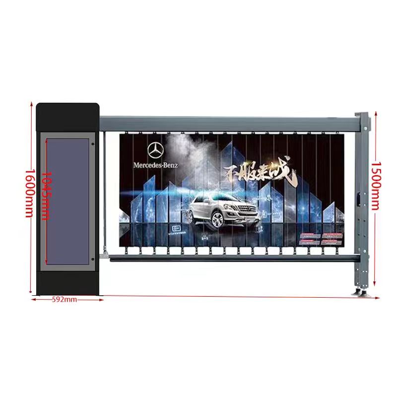 Customized 1.5 meter high shutter gate machine for heavy residential media airborne advertising gates