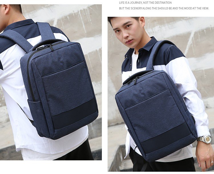 【 Customized 】 Men's backpack with large capacity and multifunctional laptop backpack for students