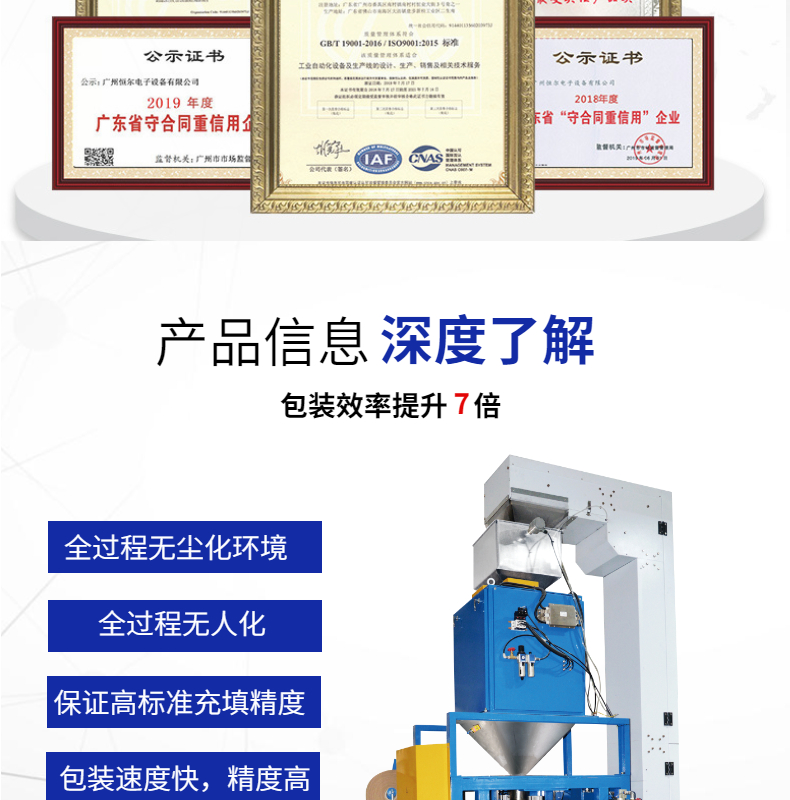 Henger fully automatic bag feeding and packaging machine automatic bag feeding and packaging scale automatic bag sewing machine