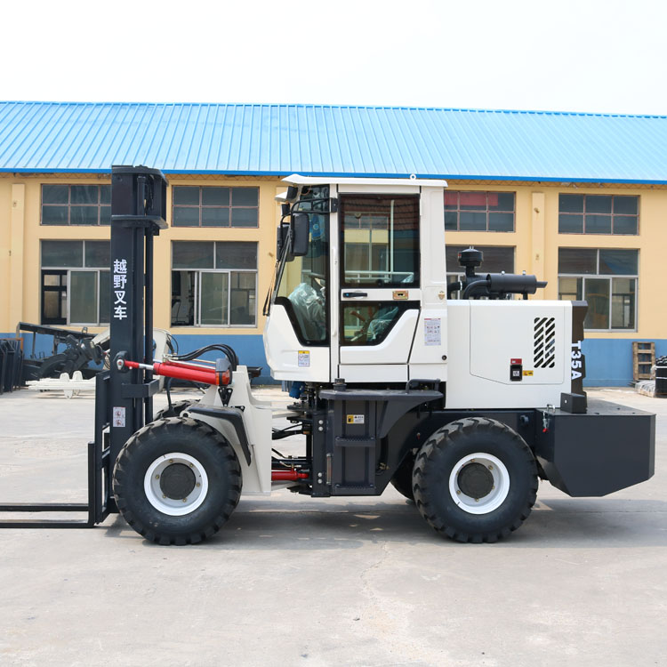 Off road forklift 3t four-wheel drive multi-function hydraulic stacker lift Cart 5t integrated diesel