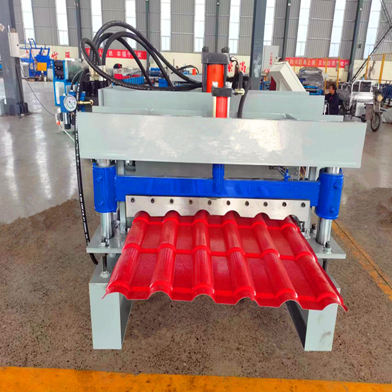 Color Steel Tile Pressing Machine Fully Automatic and Fast 800 Imitation Resin Glass Tile Pressing Equipment Factory