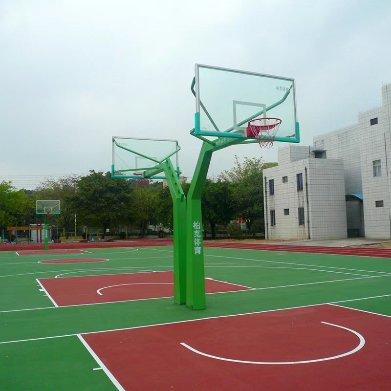 Standard Training Fixed Buried School Competition Professional Elevatable Adult Embedded Outdoor Basketball Frame Manufacturer