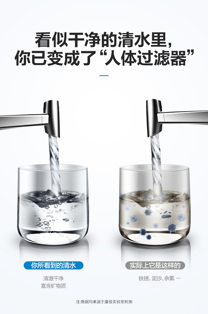 Konka Water filter tap filter household kitchen tap water purifier direct drinking pre filter filter element