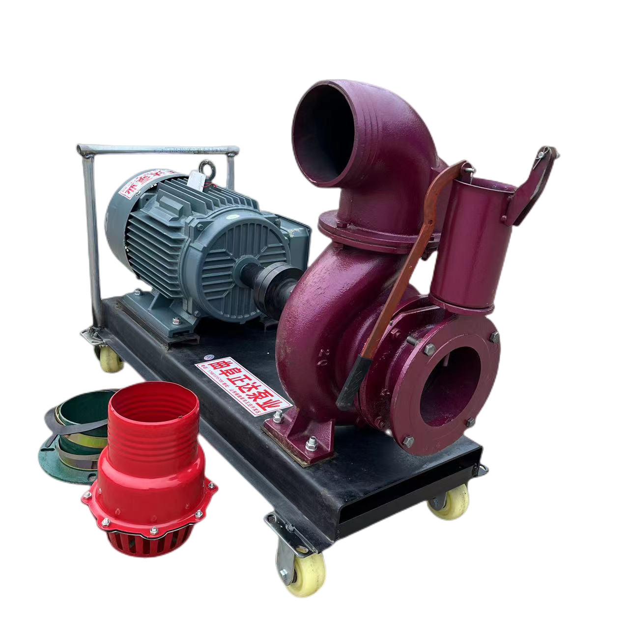 Enlarge the pump body, diesel pump, large eight inch well killing centrifugal pump, on-site drainage of accumulated water, mixed flow pump