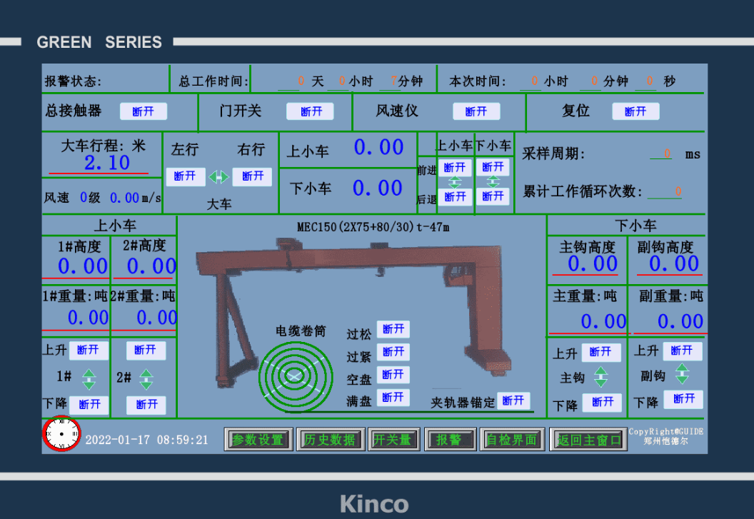 Gantry crane monitoring management system