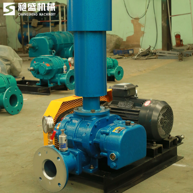 Pipeline conveying Roots blower meltblown cloth with low noise Roots blower high-pressure ventilator pneumatic conveying
