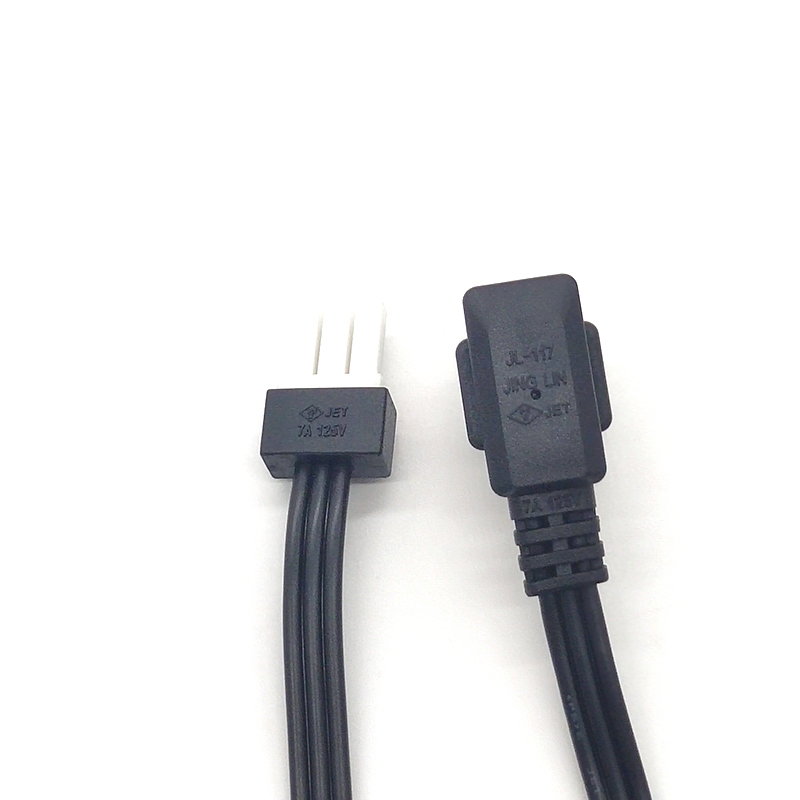 Electric fan power cord, household appliance three plug connection cable, computer host power cord plug