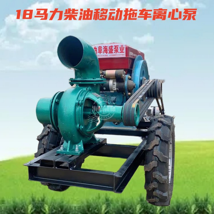 High lift 12 inch double outlet water pump 6105 diesel drainage mobile pump truck pressure well centrifugal 8 inch sewage pump