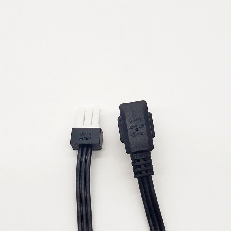 Electric fan power cord, household appliance three plug connection cable, computer host power cord plug