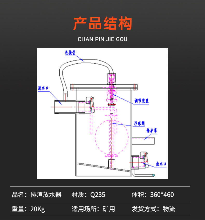 Automatic slag discharge and drainage device for mining, factory direct sales, stable performance, Yide electromechanical mining machinery and equipment