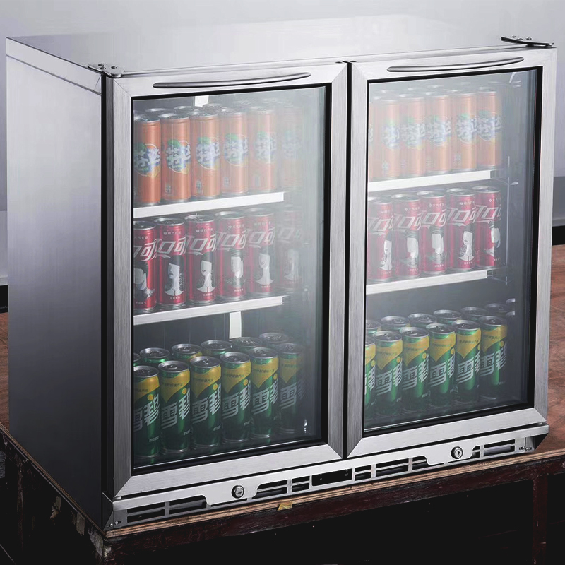 Off stage display of alcoholic beverages, refrigerators, milk tea bars, small refrigerated sake freezers