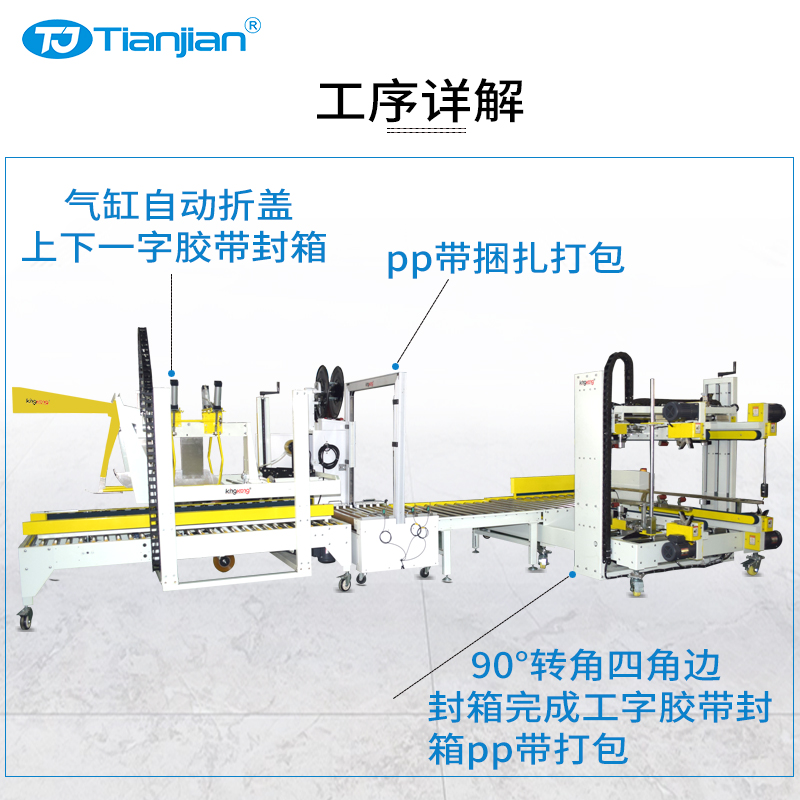 Tianjian Brand Automatic Tape Sealing Machine Fully Automatic Binding Machine 50p/102b/p1 Stable Performance Style Selection