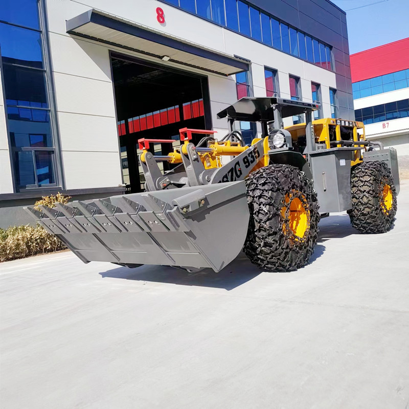 935 mining loader shovel transport integrated machine with a width of 1.9 meters is suitable for tunnel and tunnel transportation