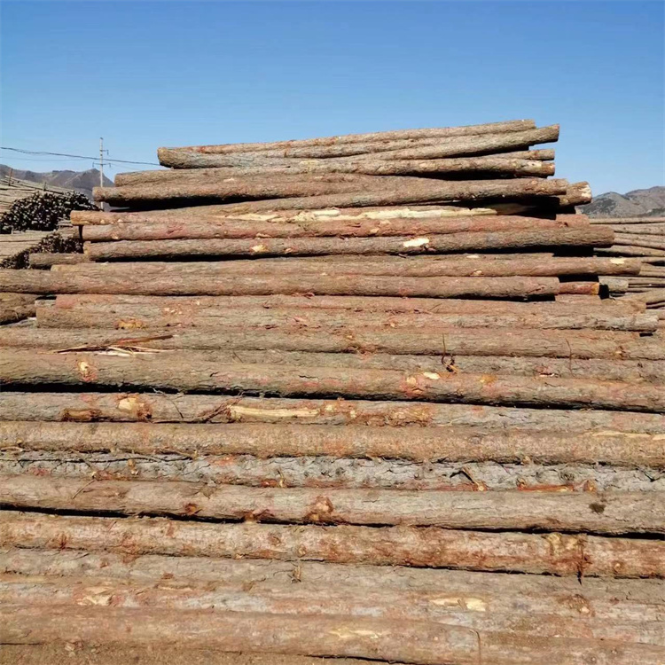 Hongyuan Landscape Wooden Square Pine Piles, Wholesale of Timber, Deciduous Pine, Keel Strips, Customizable for National Shipping