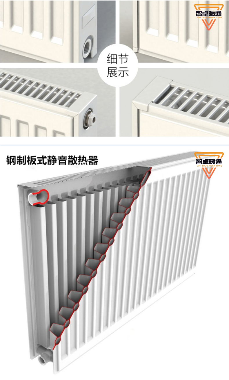 Steel plate radiator wall mounted central heating radiator GB22 factory sales