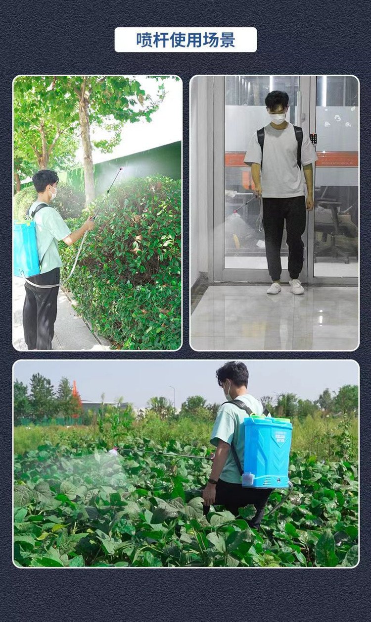 Huinuo backpack electric air mist machine vegetable garden pest control spray 20L epidemic prevention disinfection sprayer