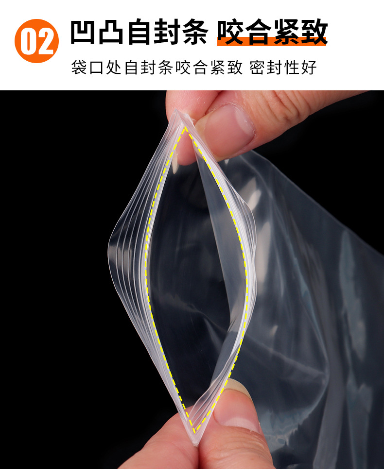 Thickened transparent mobile phone protective self sealing bag, touchscreen sealing bag, wholesale waterproof and dustproof packaging bag, customizable