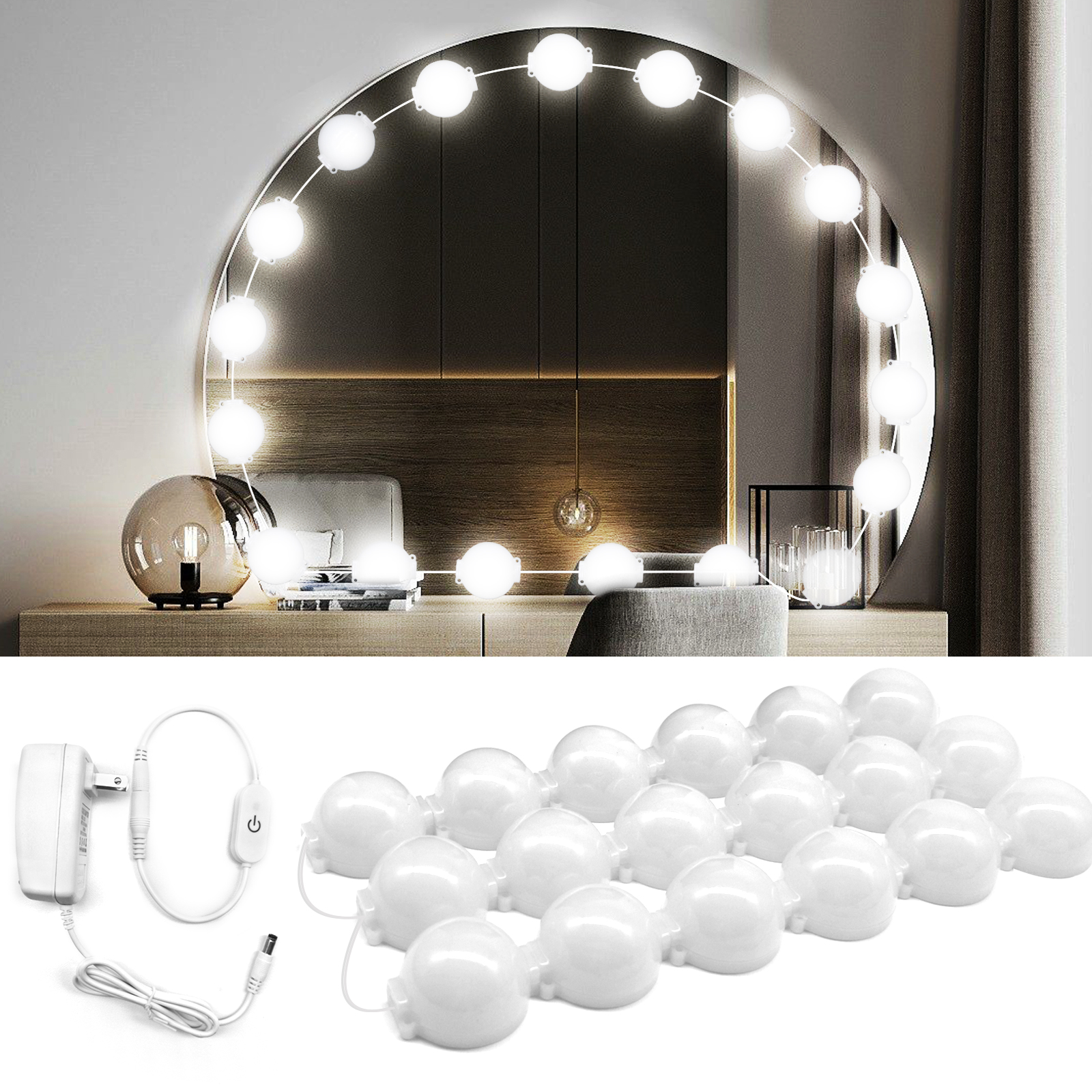 12vled module energy-saving mirror front light, high color rendering makeup light, adjustable makeup mirror fill light