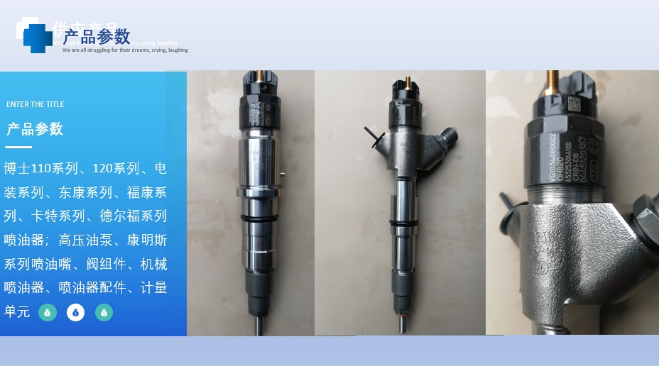 0445110821 0445110789 Fuel injector assembly with Weichai Yangchai 4102 electronic injection common rail fuel nozzle